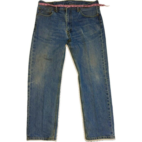 Levis Mens Jeans 505 Straight 38 W x 30 L - Picture 4 of 8